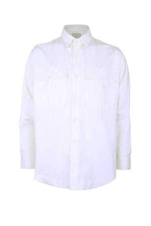 Alpha Silk-Blend Button Down Shirt