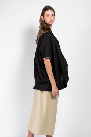 Conejito Oversized Linen-Blend Vest
