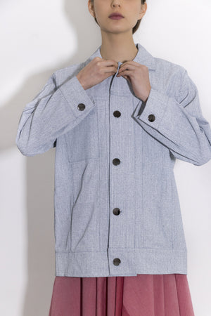 Simple by Trista womenswear coated denim jacket